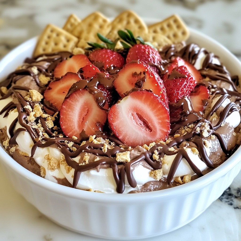 Chocolate Strawberry Cheesecake Dip Simple and Sweet
