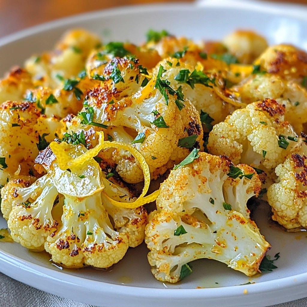 Simple Easy Side Dish Spicy Roasted Cauliflower Delight