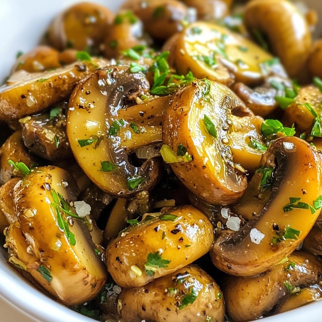 Savory Quick Side Dish Herb Sautéed Mushrooms Recipe