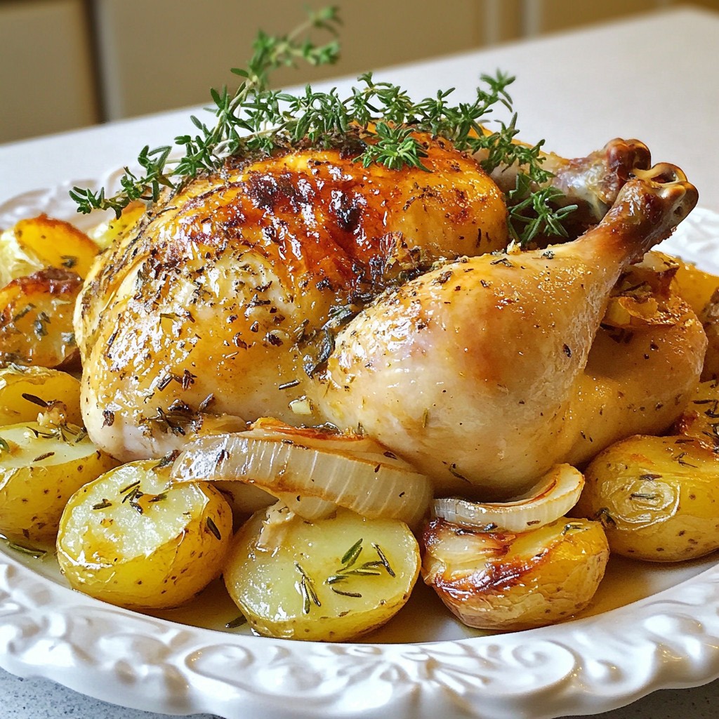 Garlic Herb Whole Roasted Chicken Flavorful and Simple