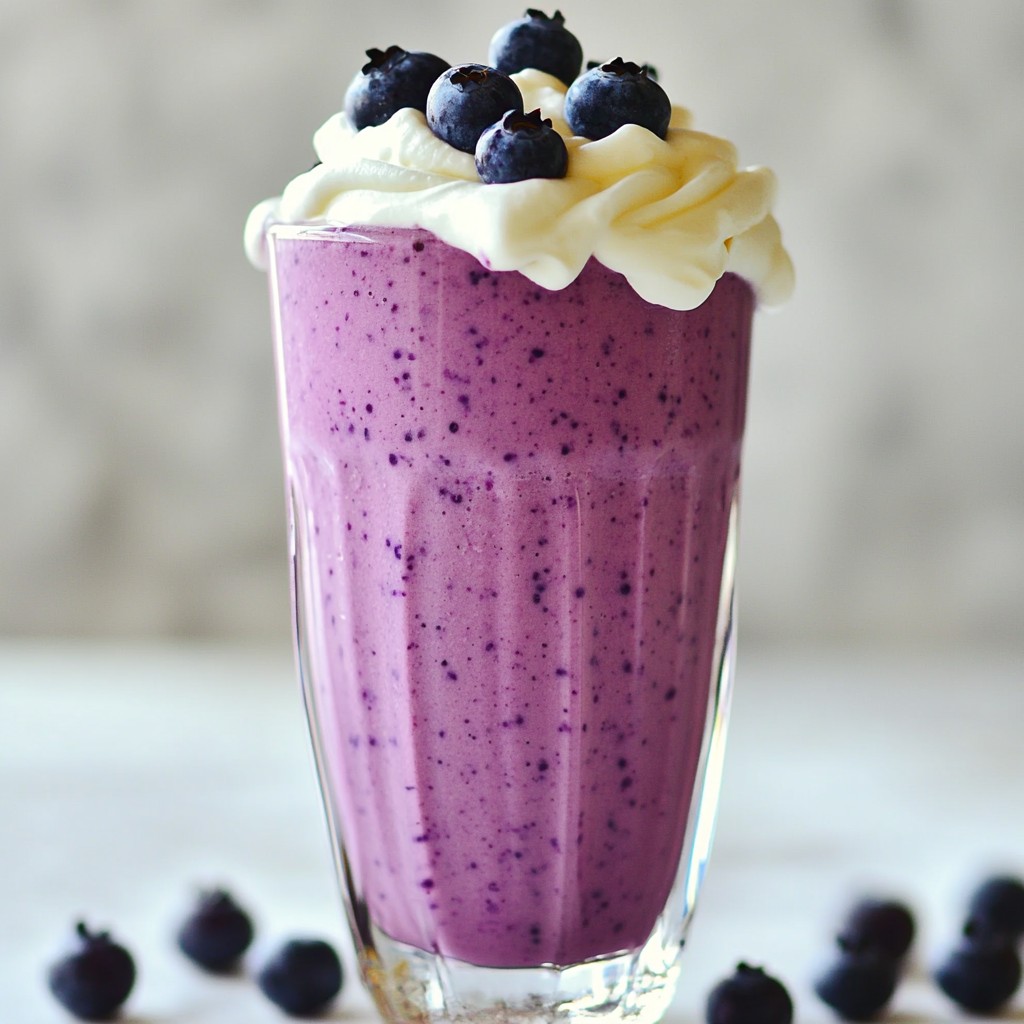 Blueberry Cheesecake Smoothie Creamy and Nutritious
