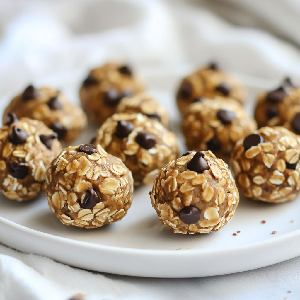 Chocolate Chip Oatmeal Energy Bites Easy Snack Idea