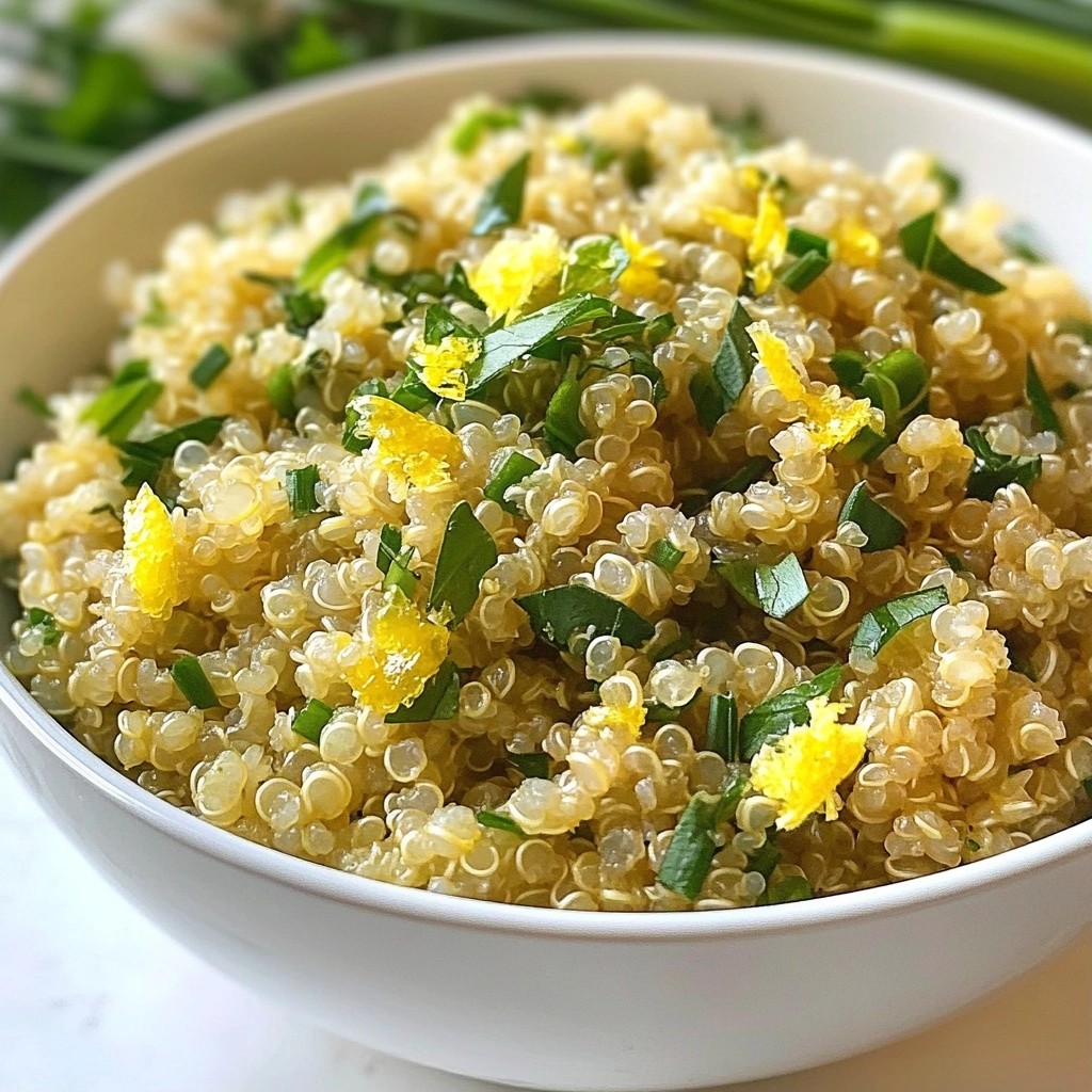Quick Side Dish Herb Infused Quinoa Flavor Boost