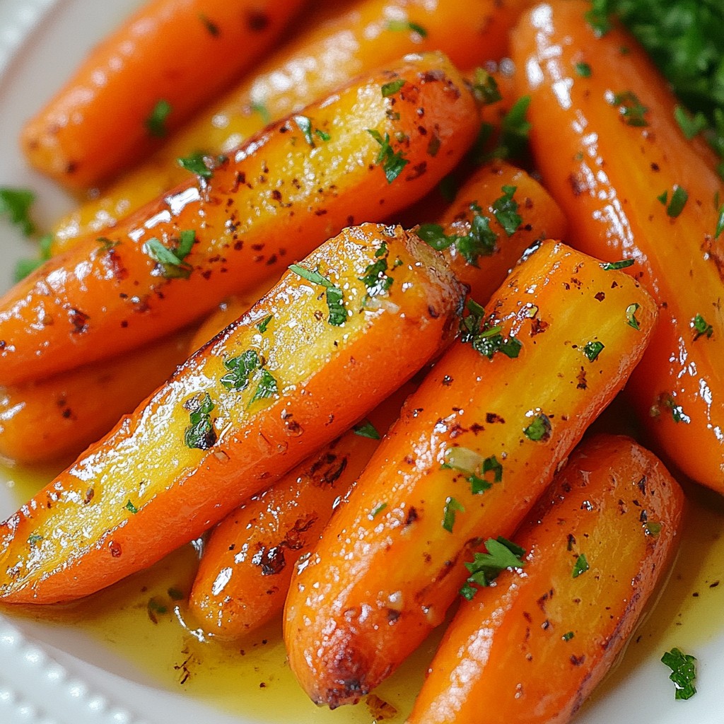 Quick Side Dish Honey Garlic Roasted Carrots Delight