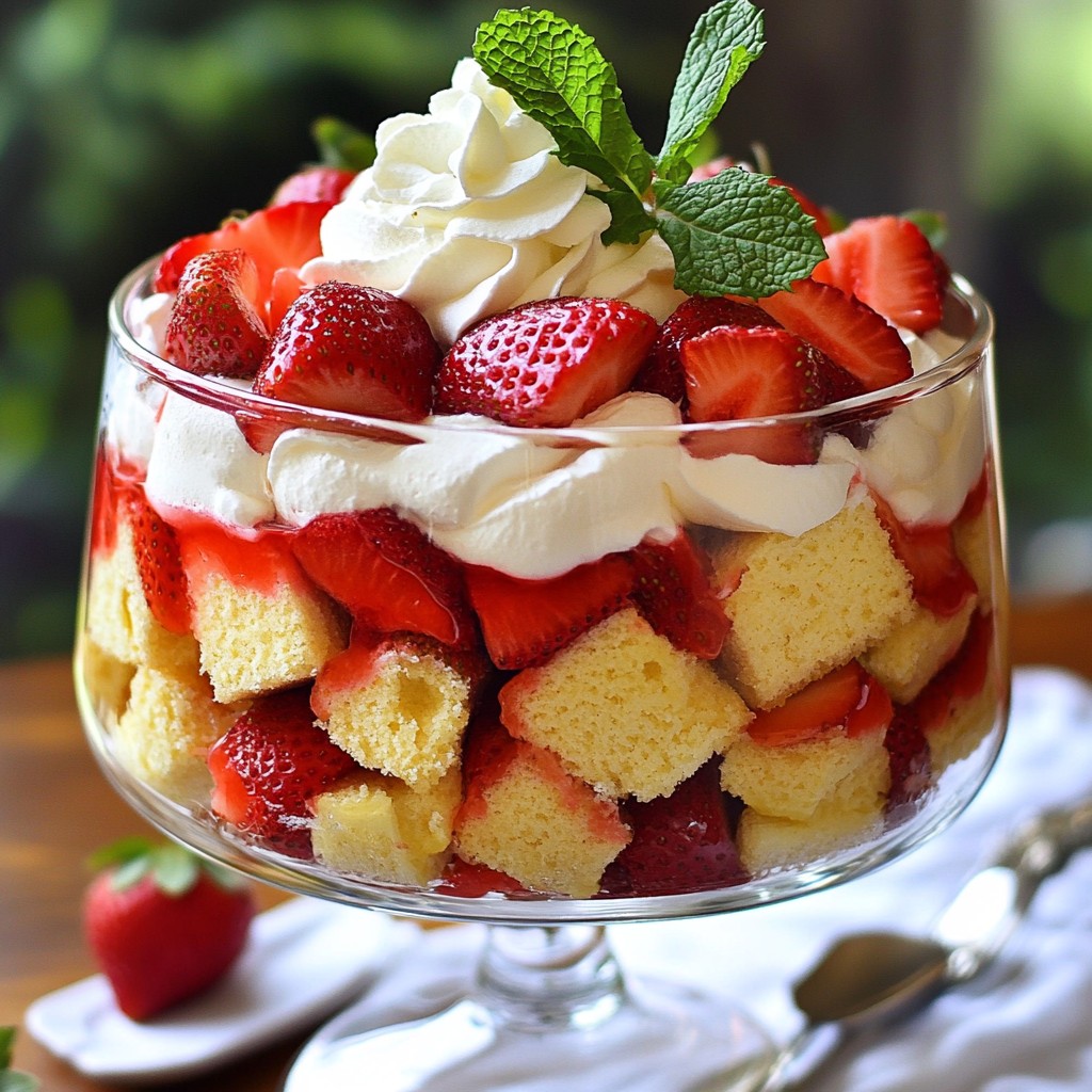 Strawberry Shortcake Trifle Delightful and Easy Recipe