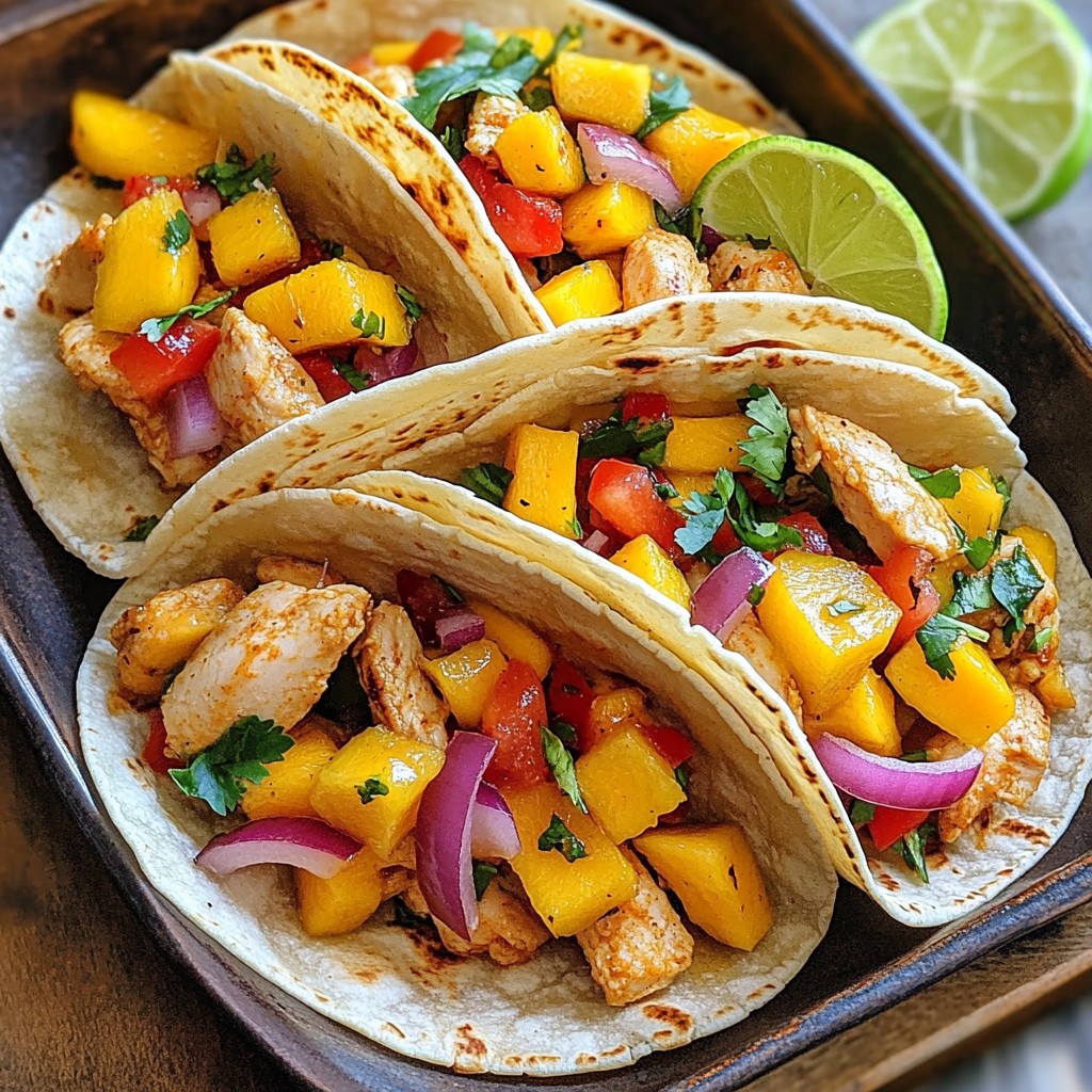 Spicy Mango Chicken Tacos Flavorful and Easy Recipe