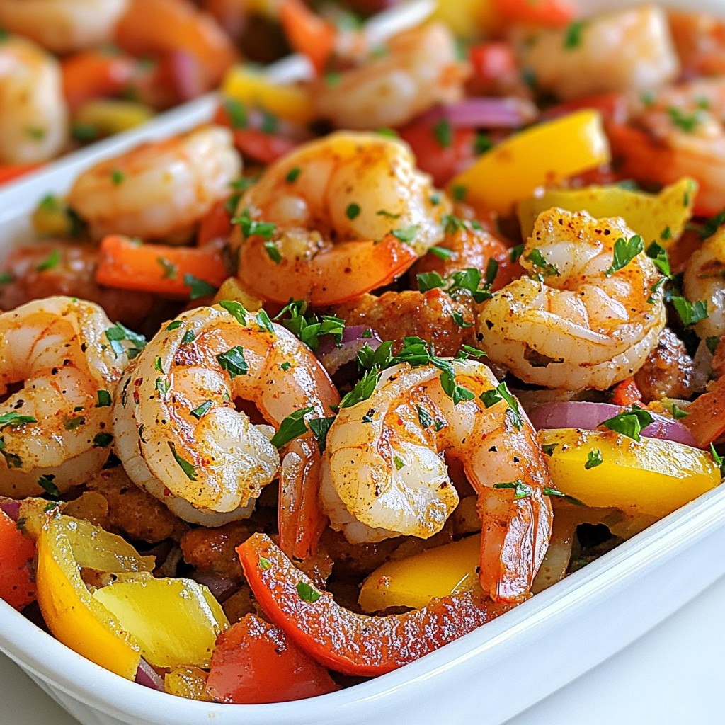 Cajun Shrimp and Turkey Sausage Foil Packs Delight