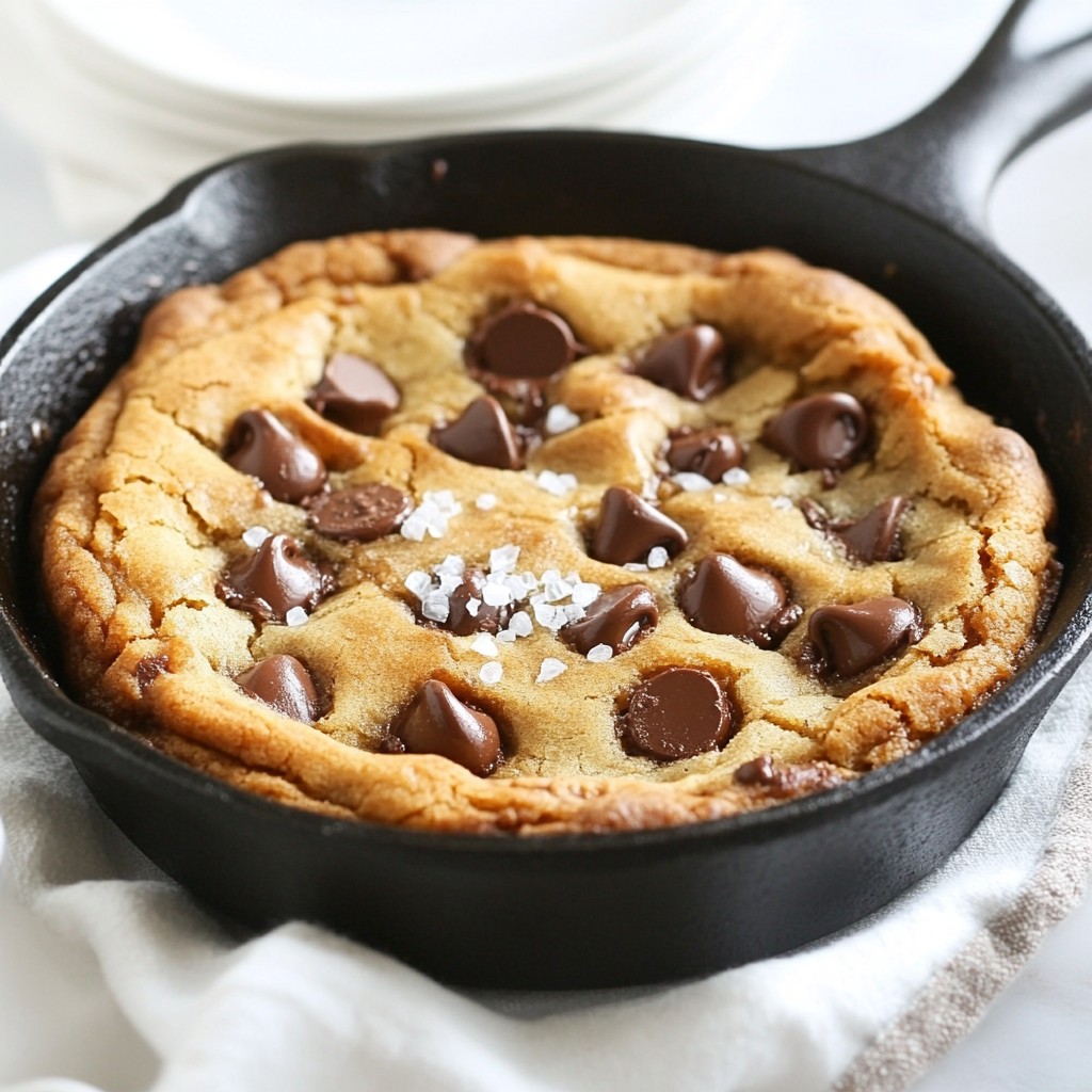 Chocolate Chip Skillet Cookie Delightfully Simple Treat