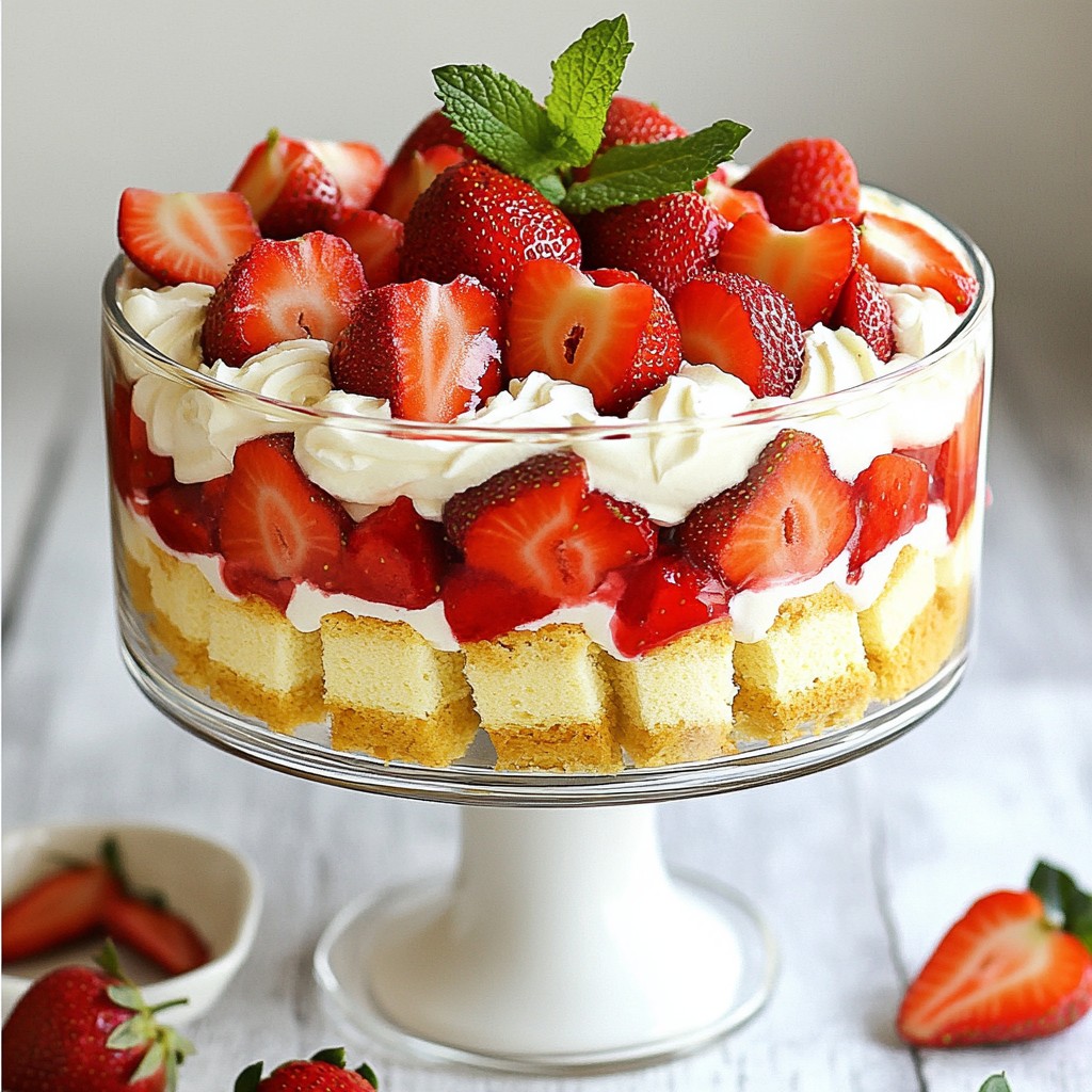 Strawberry Shortcake Trifle Delightful Summer Dessert