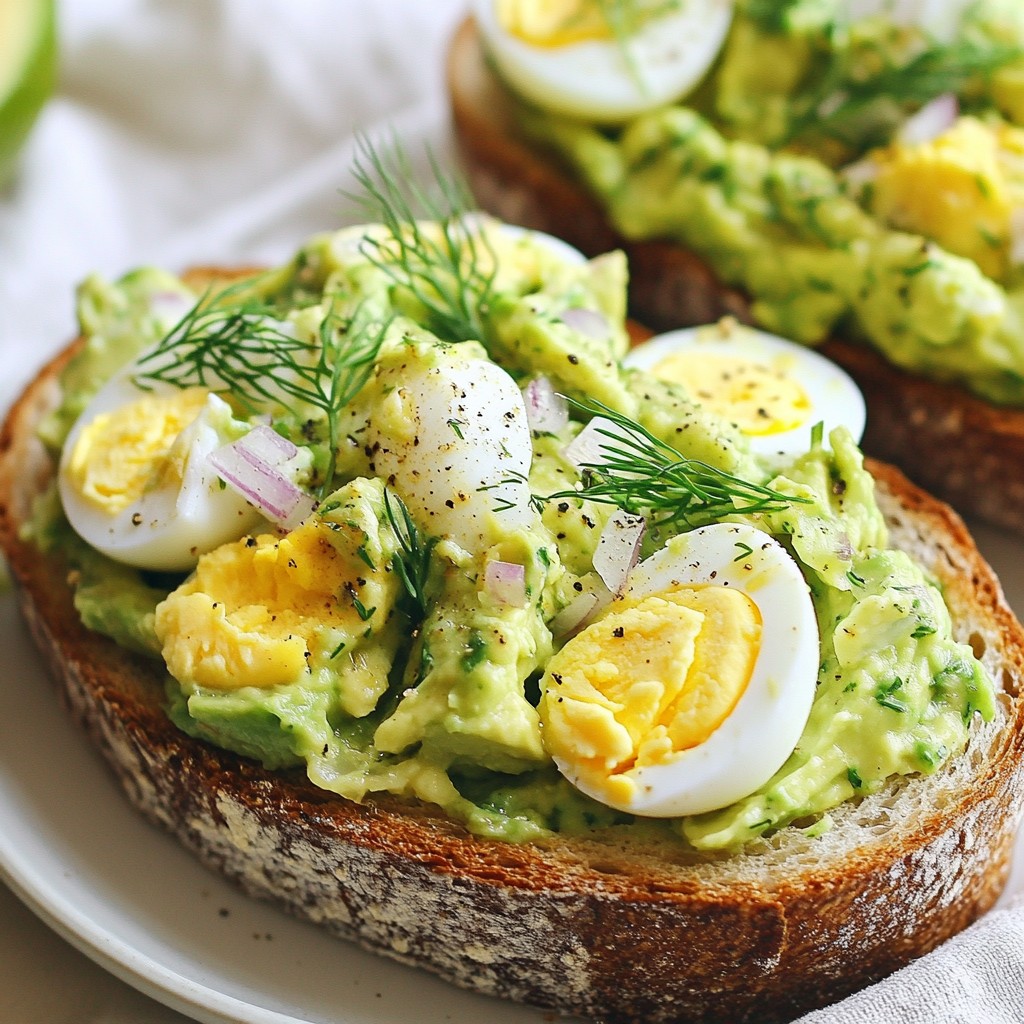 Creamy Avocado Egg Salad Fresh and Flavorful Recipe