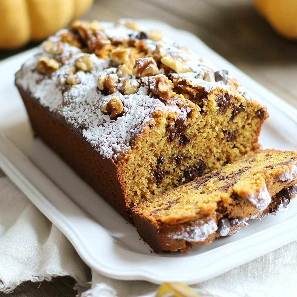 Chocolate Chunk Pumpkin Bread Irresistible Flavor Treat