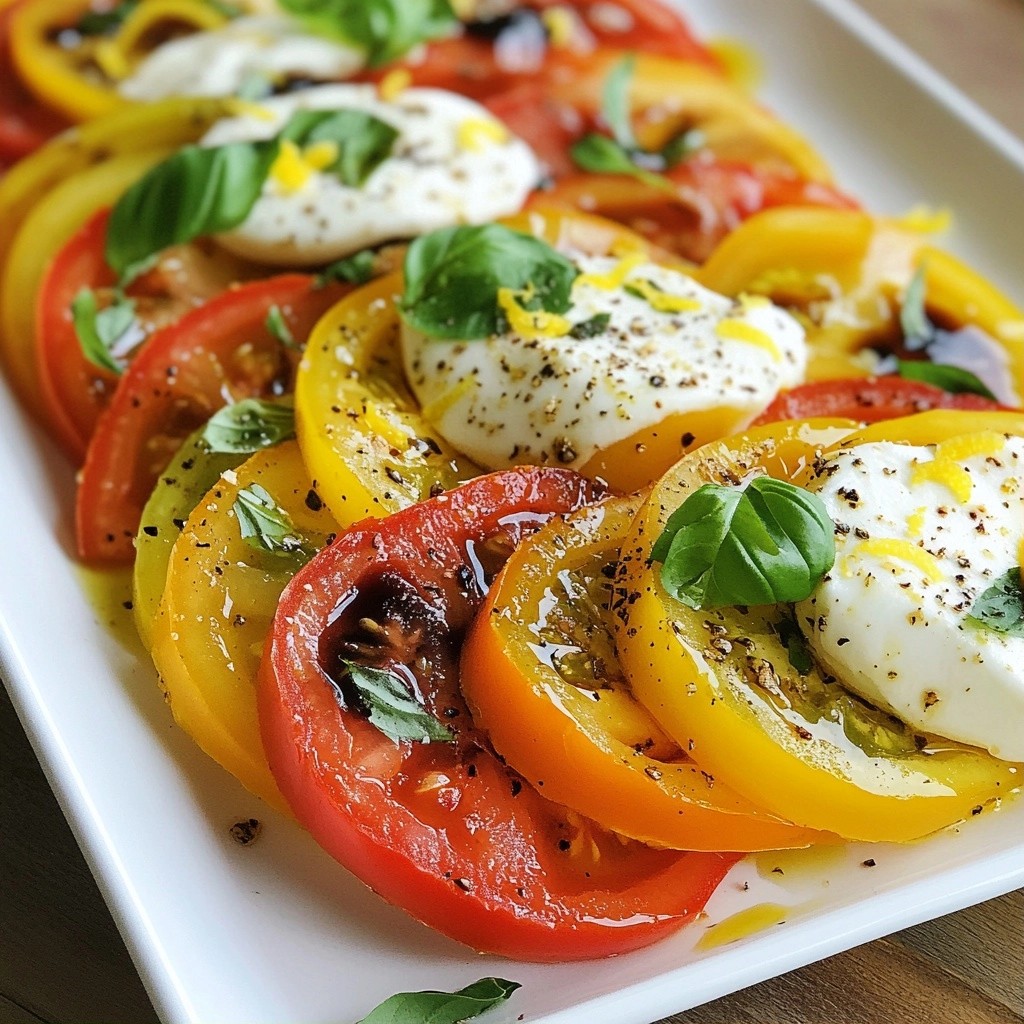 Quick Easy Side Dish Summer Tomato Caprese Delight