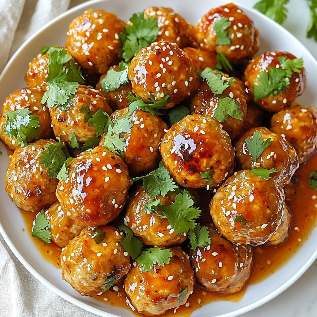 Sweet Chili Chicken Meatballs Flavorful Easy Recipe