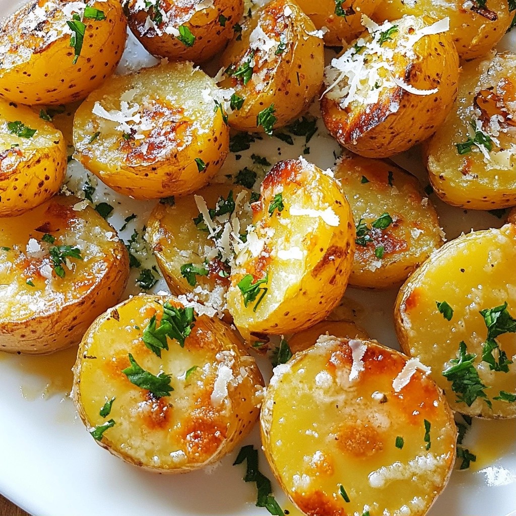 Crispy Side Dish Garlic Butter Baby Potatoes Delight