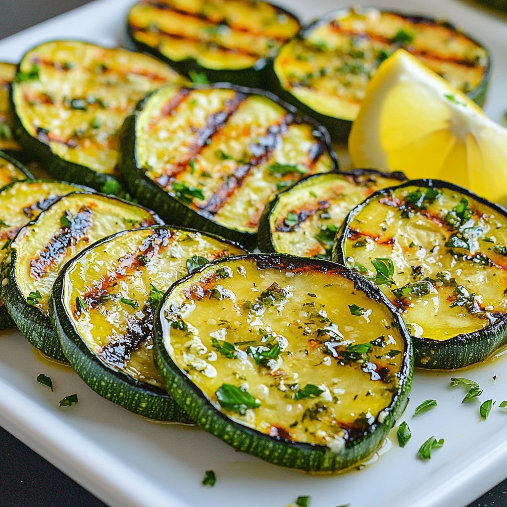 Lemon Herb Grilled Zucchini Flavorful and Easy Dish