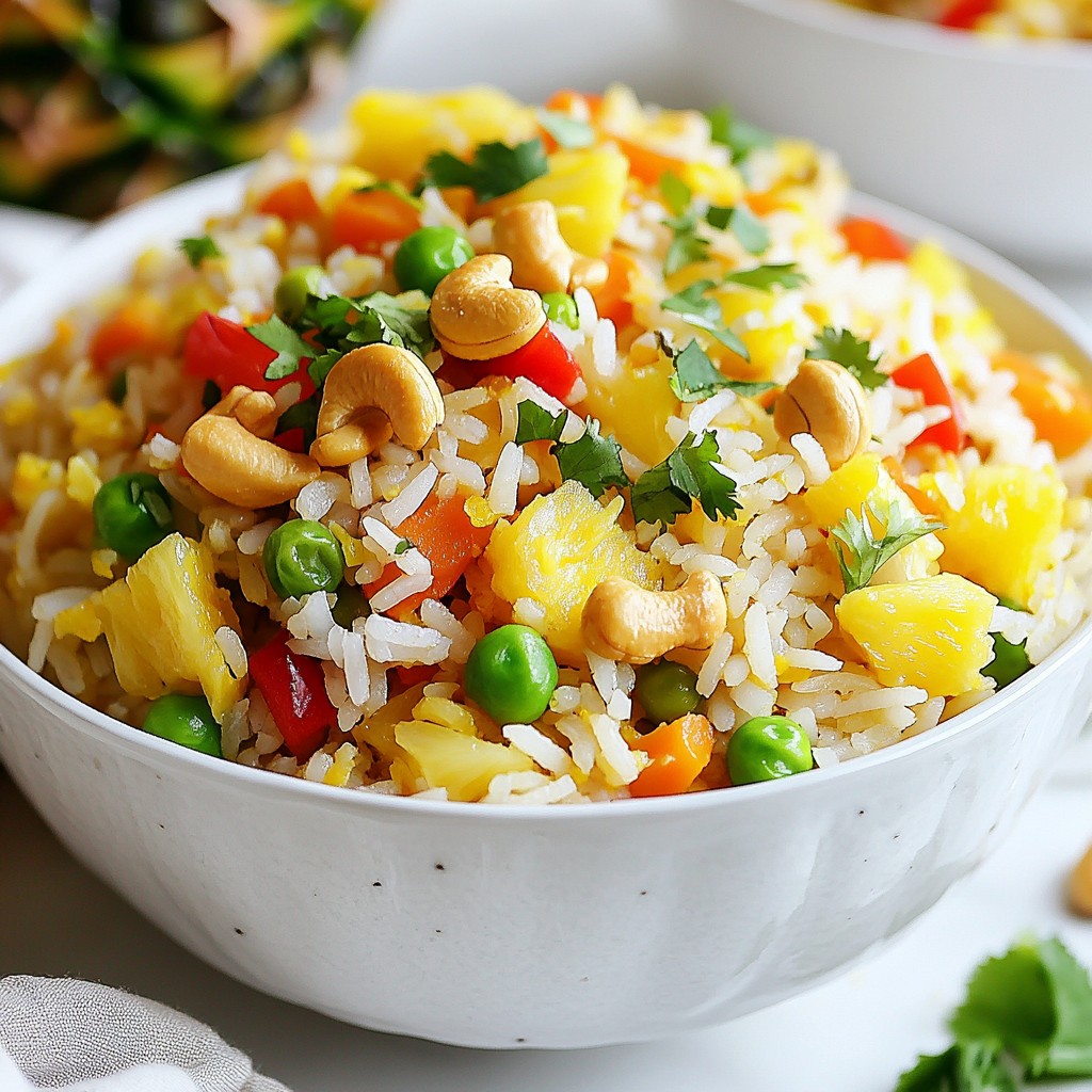 Pineapple Fried Rice Flavorful Tropical Delight Recipe