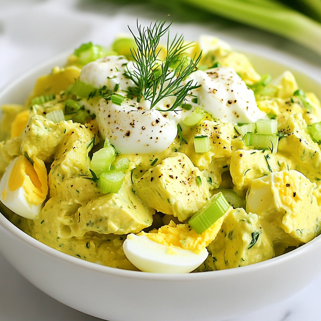 Creamy Avocado Egg Salad Healthy and Simple Recipe