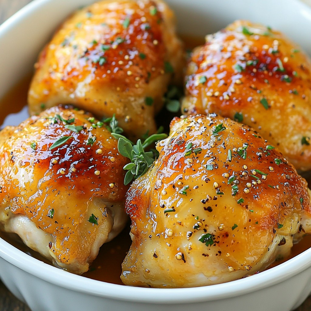 Maple Dijon Chicken Thighs Juicy and Flavorful Recipe