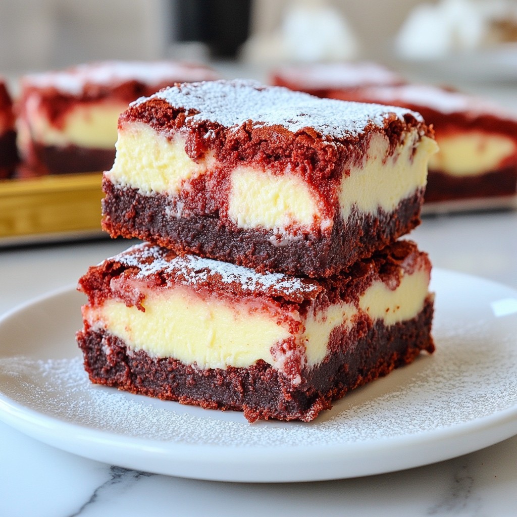 Delicious Red Velvet Cheesecake Brownies Easy Recipe