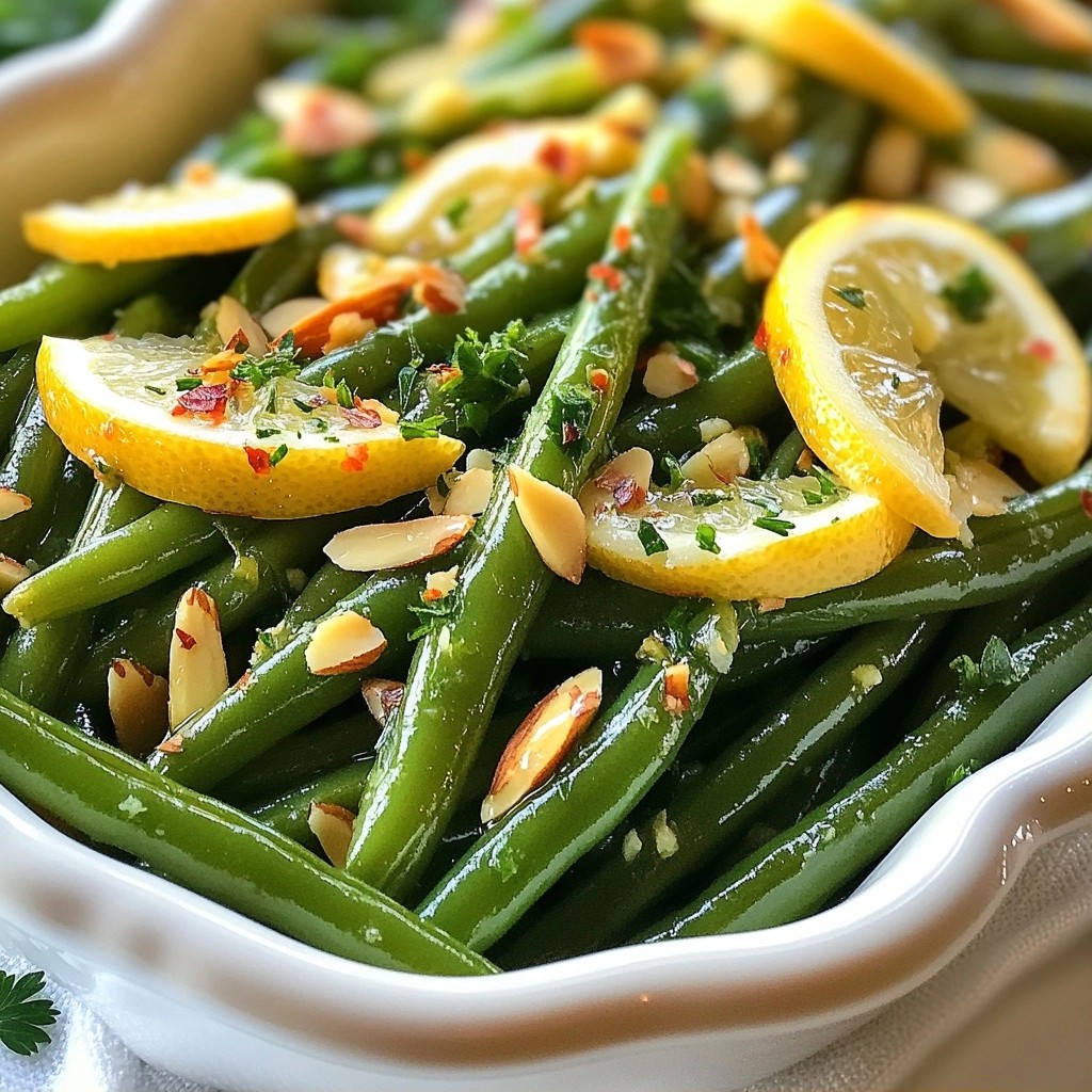 Quick Side Dish Citrus Almond Green Beans Recipe