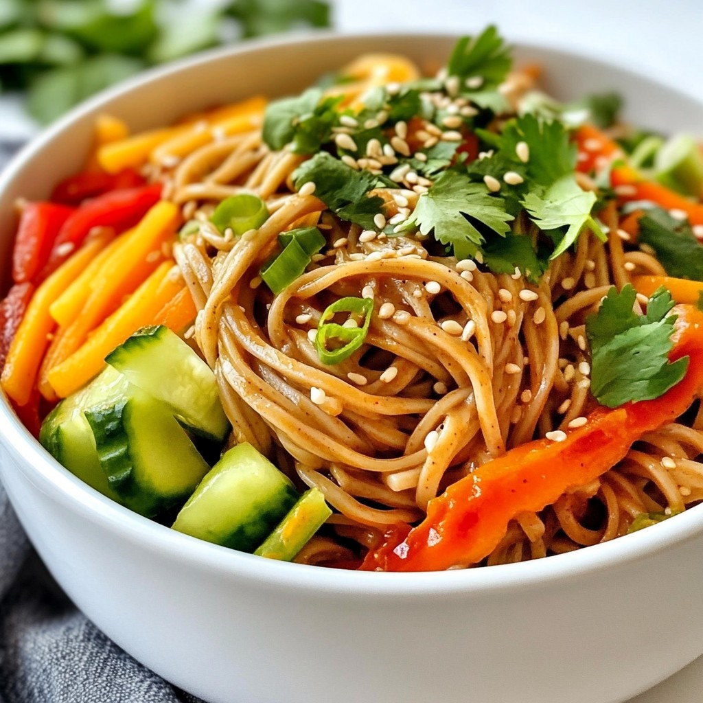 Spicy Sesame Noodle Salad Fresh and Flavorful Delight