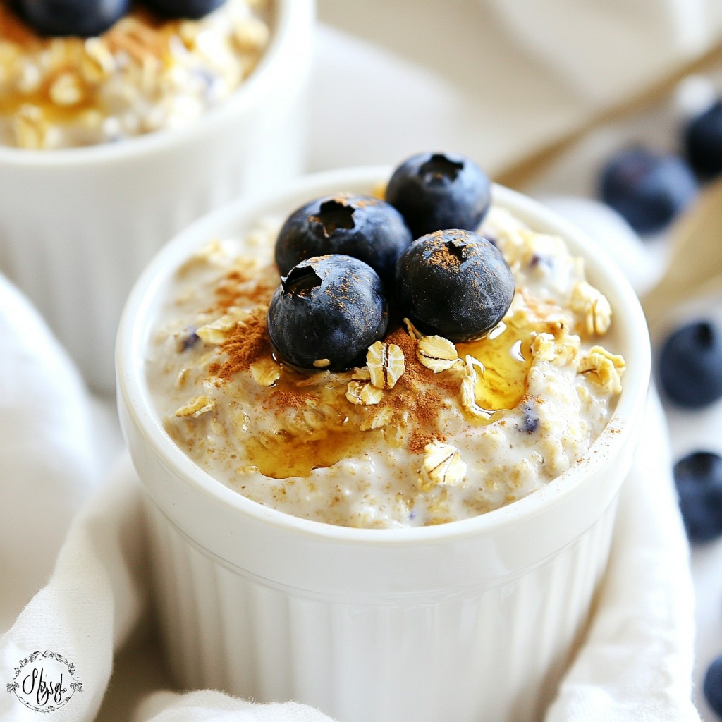 Blueberry Muffin Overnight Oats Simple Breakfast Idea