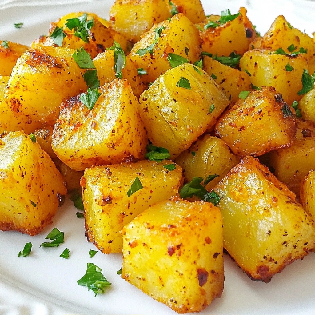 Spicy Easy Side Dish Cajun Roasted Potato Cubes