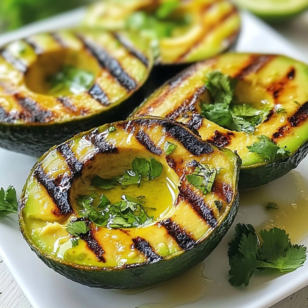 Zesty Quick Side Dish Grilled Lime Avocado Delight