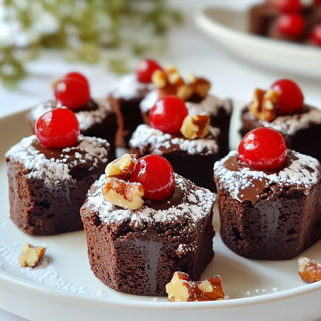 Chocolate Cherry Brownie Bites Delightful Treats Recipe