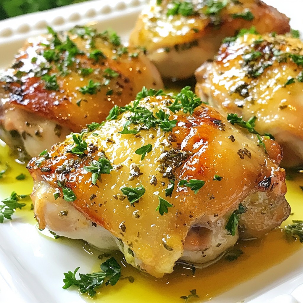 Easy Herb Baked Chicken Thighs Flavorful and Simple