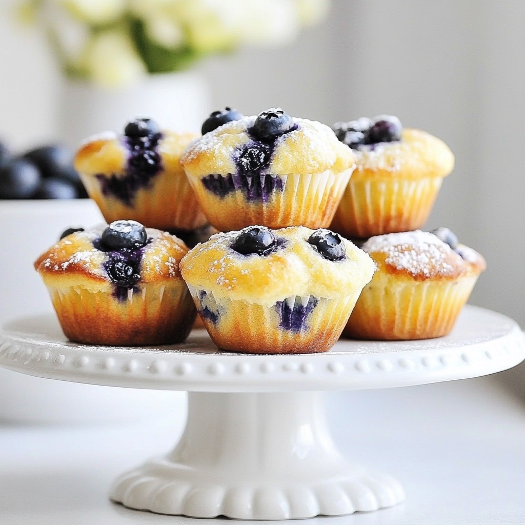 Fluffy Quick Blueberry Pancake Muffins Recipe