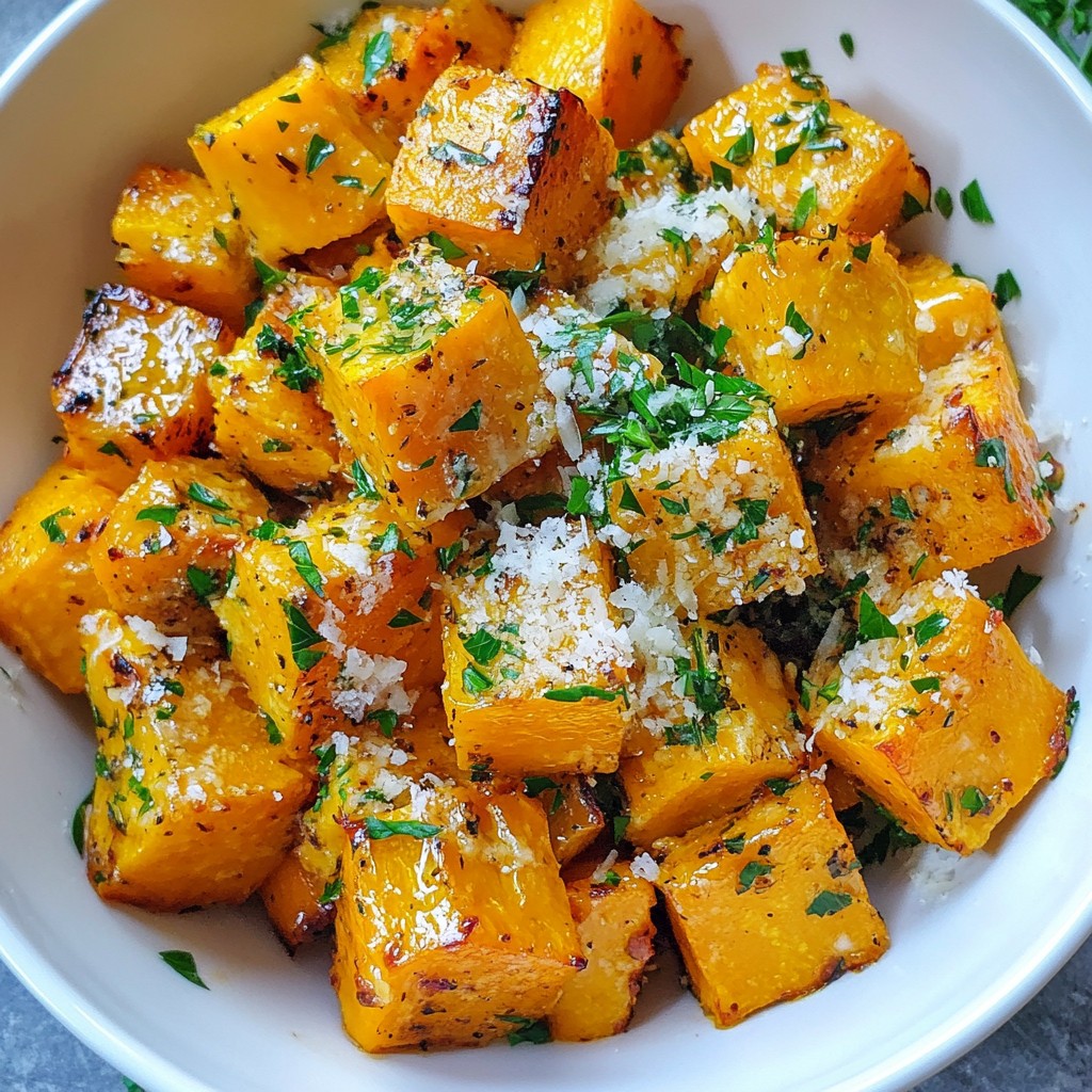 Garlic Parmesan Roasted Pumpkin Savory Delight Recipe