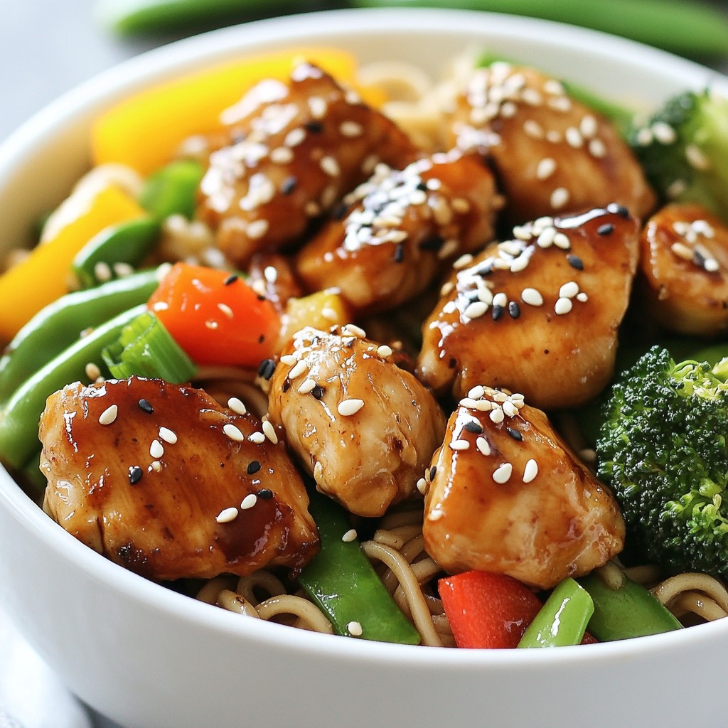 Teriyaki Chicken Noodle Bowls Flavorful and Easy Recipe