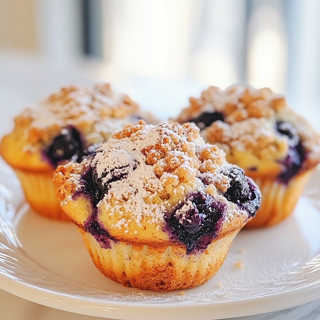 Blueberry Streusel Muffins Delightfully Tasty Treat