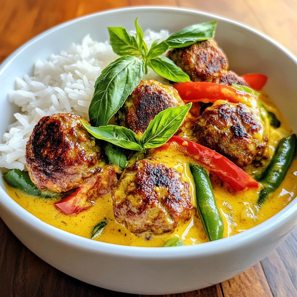 Thai Coconut Curry Meatballs Flavorful and Easy Recipe