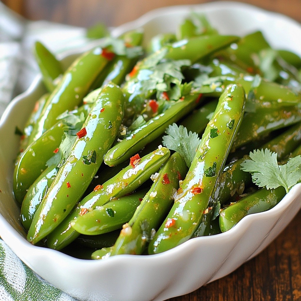 Quick Side Dish Chili Lime Snap Peas Burst with Flavor