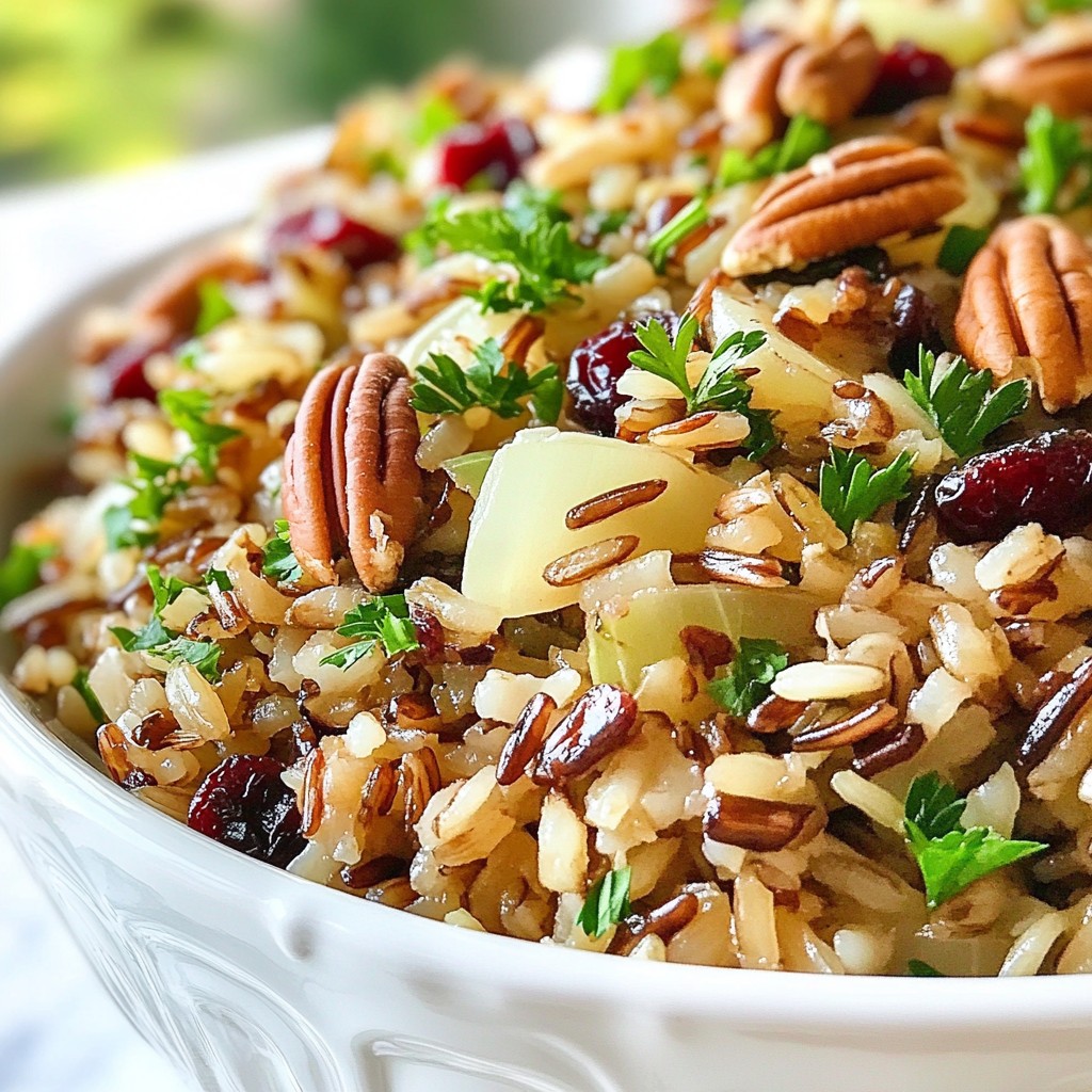 Festive Easy Side Dish Wild Rice with Cranberries Recipe