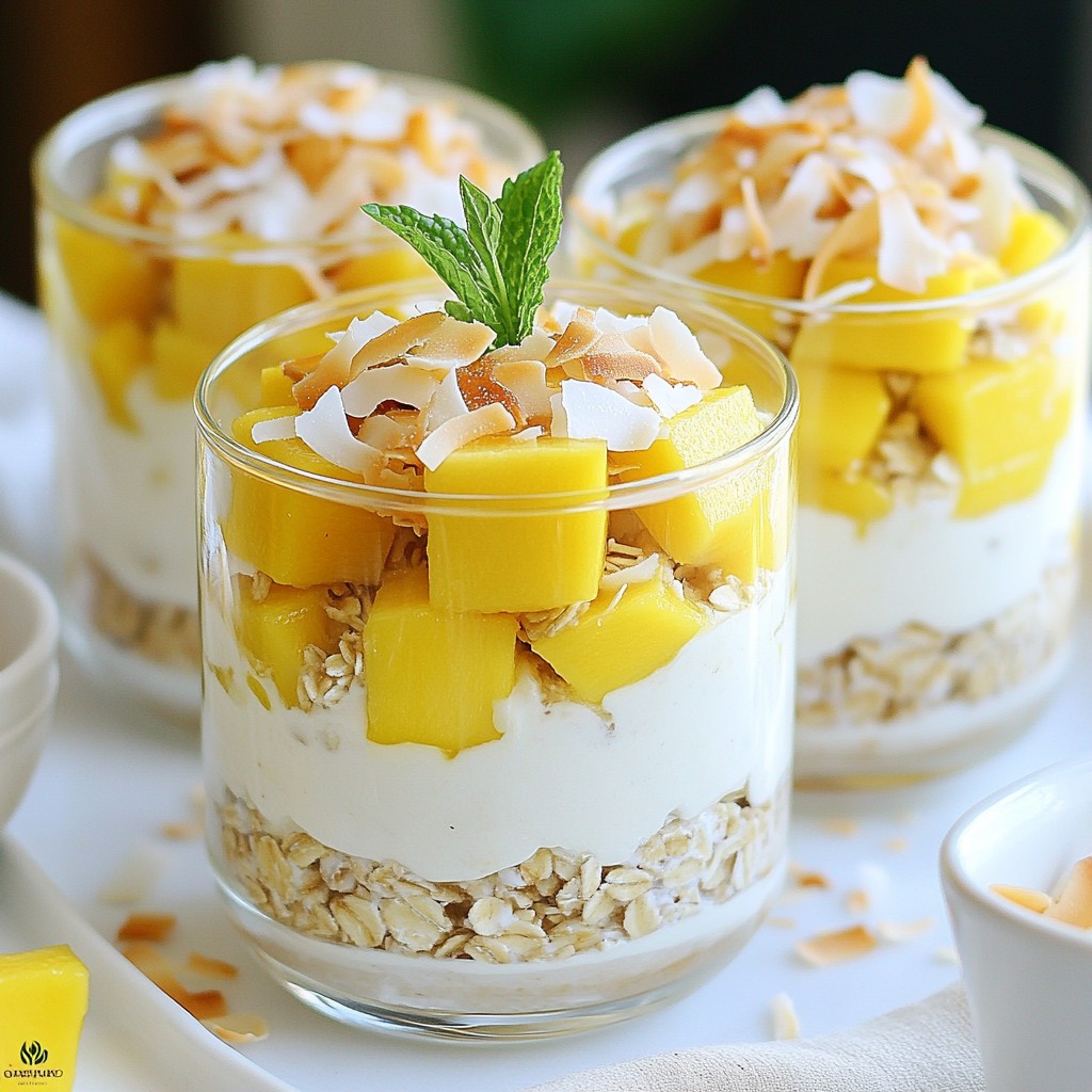 Mango Coconut Overnight Oats Simple and Tasty Meal