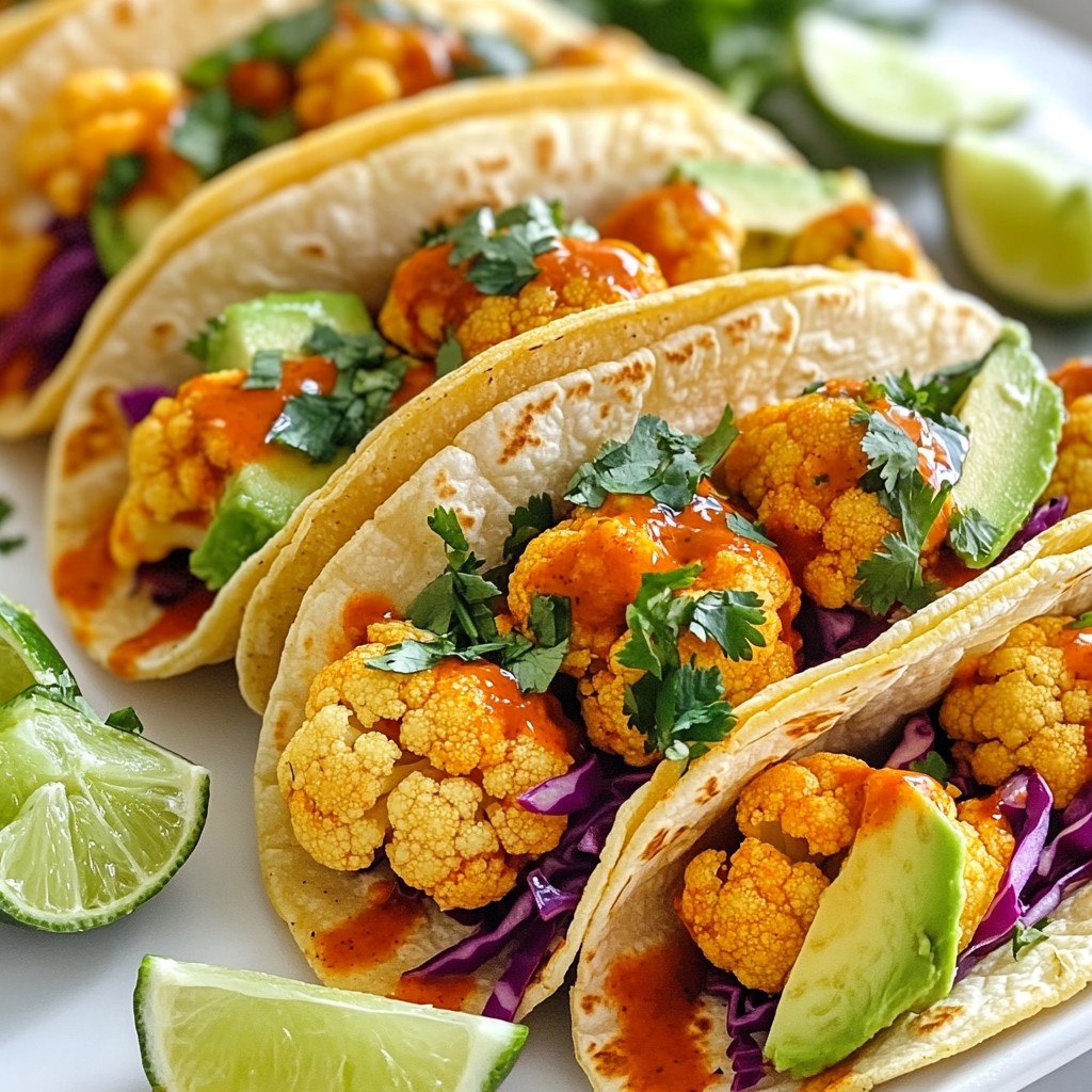 Buffalo Cauliflower Tacos Flavorful and Easy Recipe