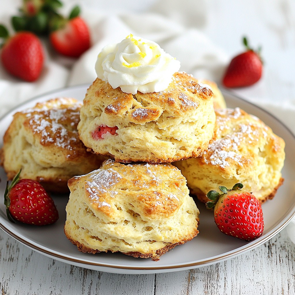 Strawberry Lemonade Scones Flavorful and Easy Recipe