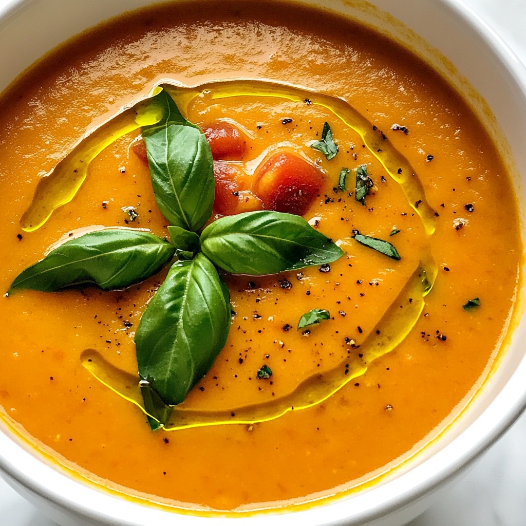 Creamy Tomato Basil Bisque Simple and Tasty Recipe