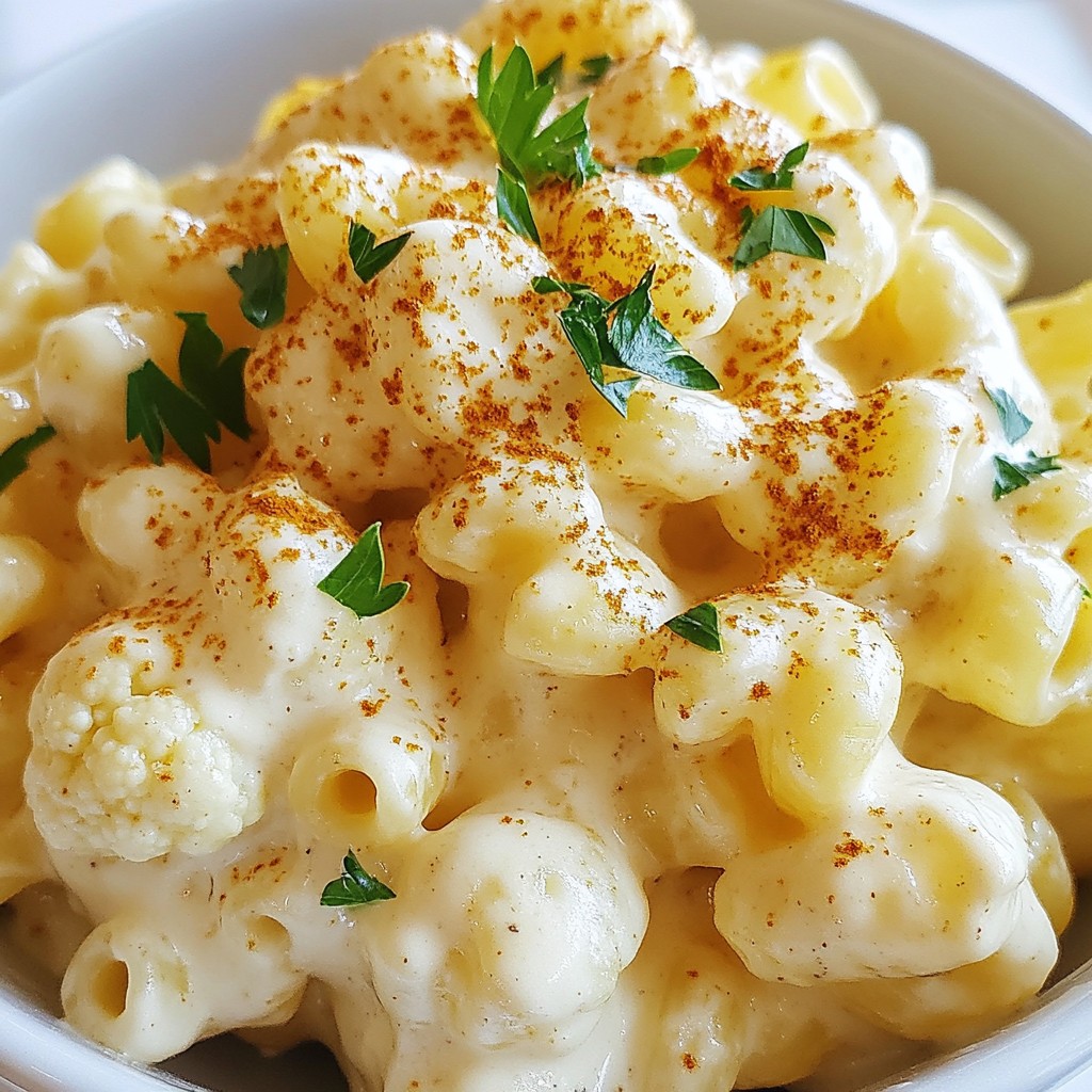 Cauliflower Mac and Cheese Delightful Comfort Dish