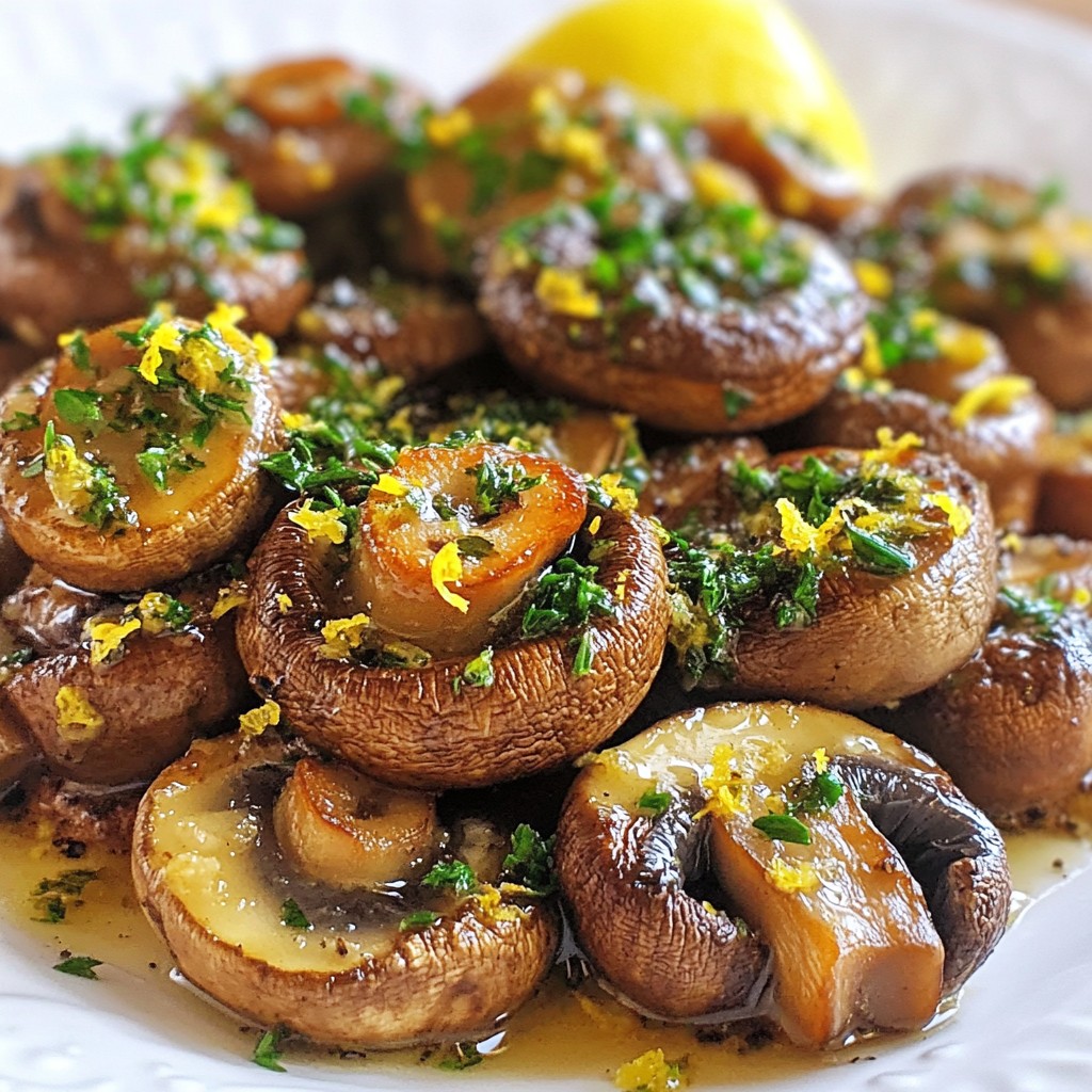 Garlic Butter Roasted Mushrooms Flavorful and Simple Dish
