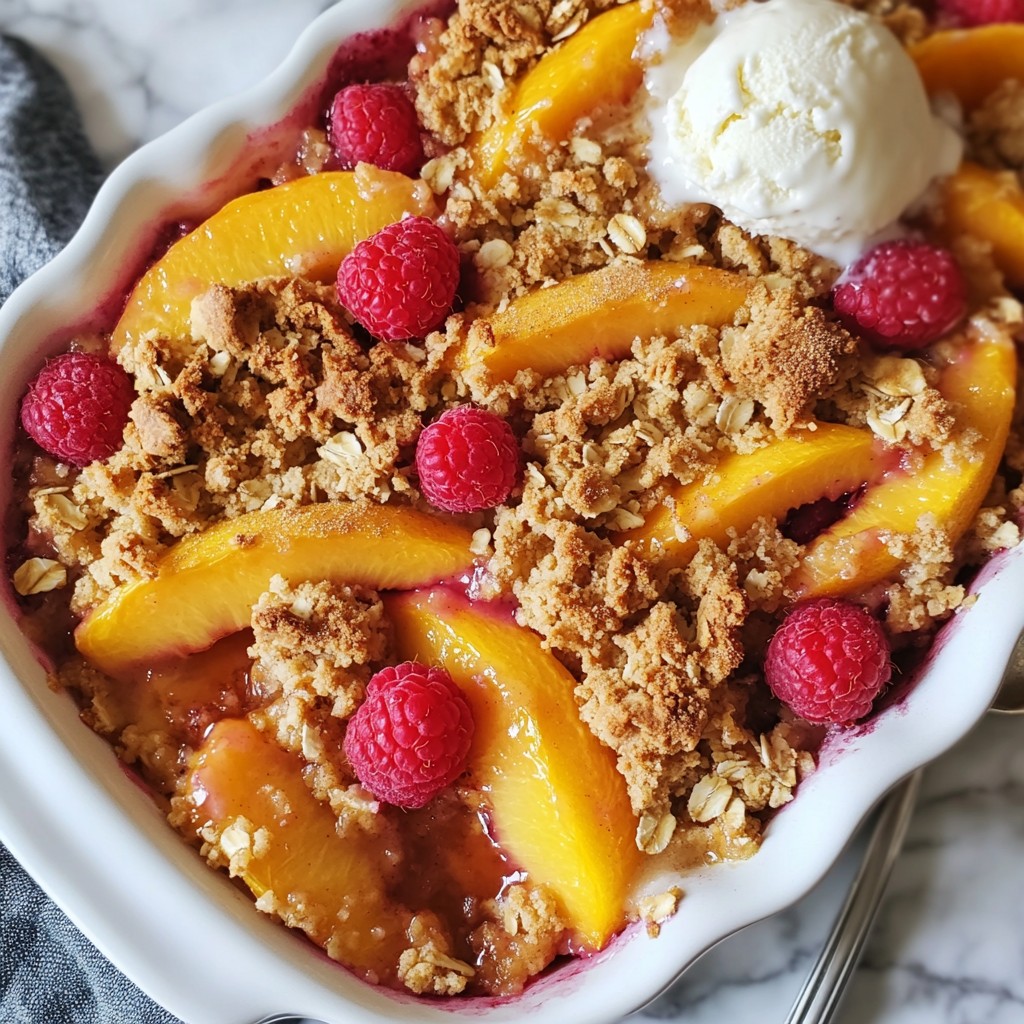 Peach Raspberry Crisp Delightful and Simple Recipe