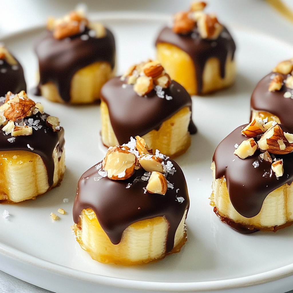 Chocolate Covered Banana Bites Simple and Tasty Treat