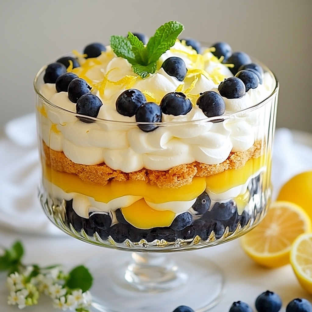 Blueberry Lemon Trifle Delightful Layered Dessert
