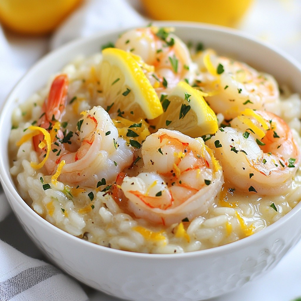 Lemon Garlic Shrimp Risotto Creamy and Flavorful Meal