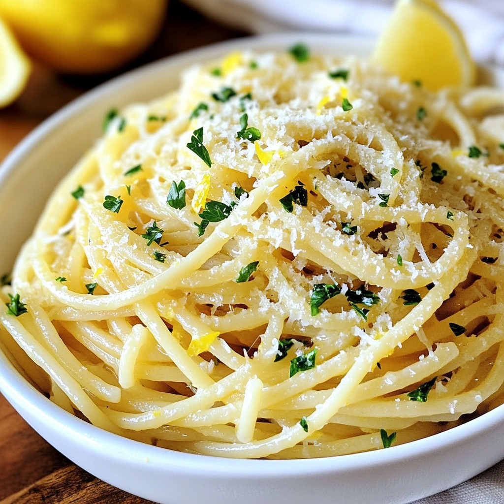 Lemon Garlic Butter Pasta Fresh and Simple Delight
