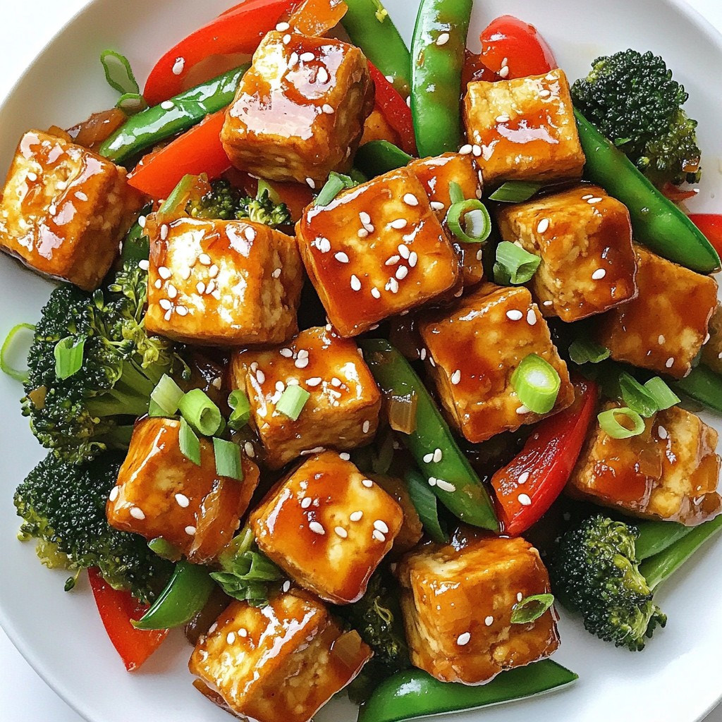 Spicy Sesame Ginger Tofu Stir Fry Quick and Flavorful