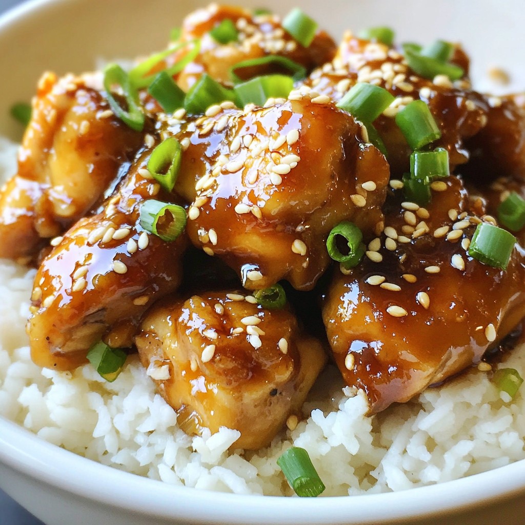 Honey Garlic Sesame Chicken Flavors that Delight